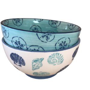 Signature Beach Coastal Seashell Bowls